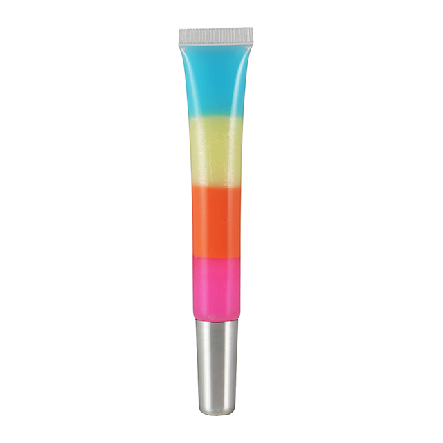 Rainbow Stacked Lip Gloss Tube